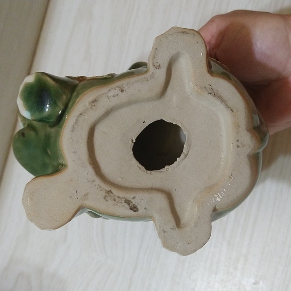 Vintage 1940's/50's Midcentury Majolica Elephant Planter - Picture 6 of 6